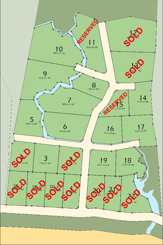 Lageplan der Grundstücke